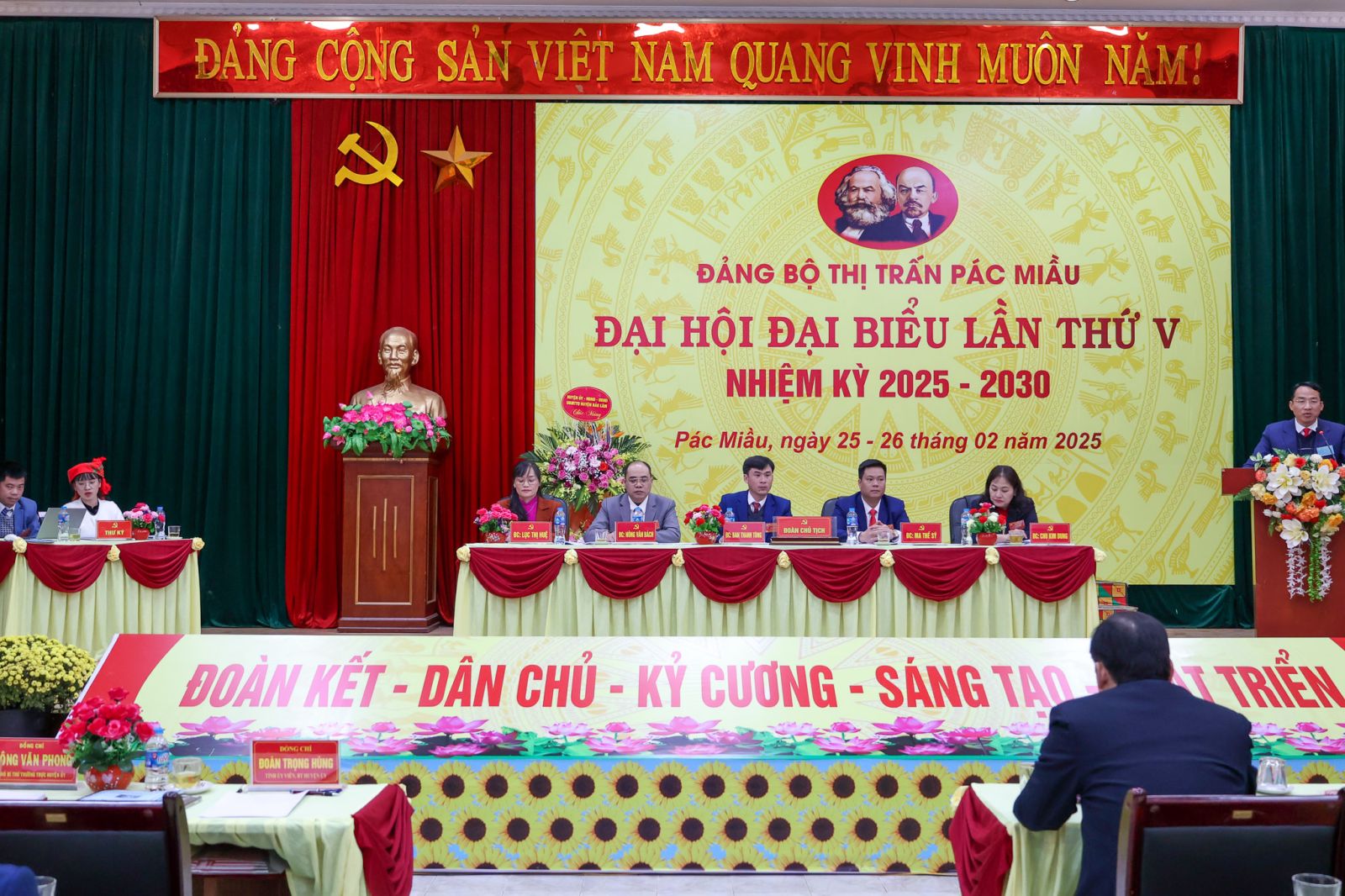 Bảo Lâm: Đại hội Đại biểu Đảng bộ Thị trấn Pác Miầu lần thứ V, nhiệm kỳ 2025 - 2030